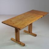 Table of solid pine arcs with extension, France 1970