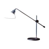 Lamp 70s chrome and opaline