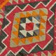 Turkish Handwoven Vintage Herki Kilim 102 cm x 320 cm
