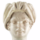 Mini white woman head vase