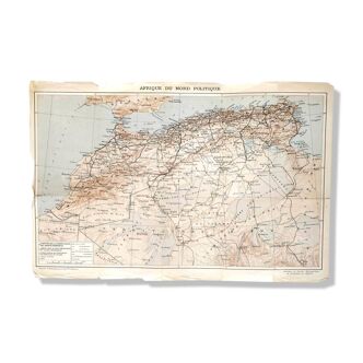 Carte Afrique du Nord 1931