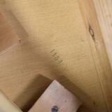 Vintage round folding dining table in rosewood by Agner Christoffersen, Denmark.