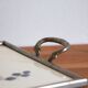 Ceramic and metal bird tray