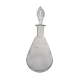Carafe verre ancien ciselé