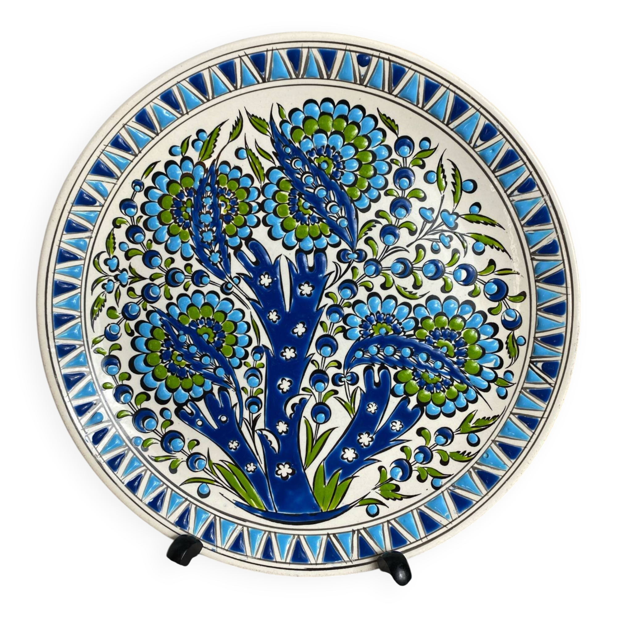 Assiette en majolique, Rodos