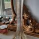 Vase soliflore en verre ancien