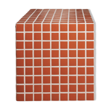 Terracotta tiled cube