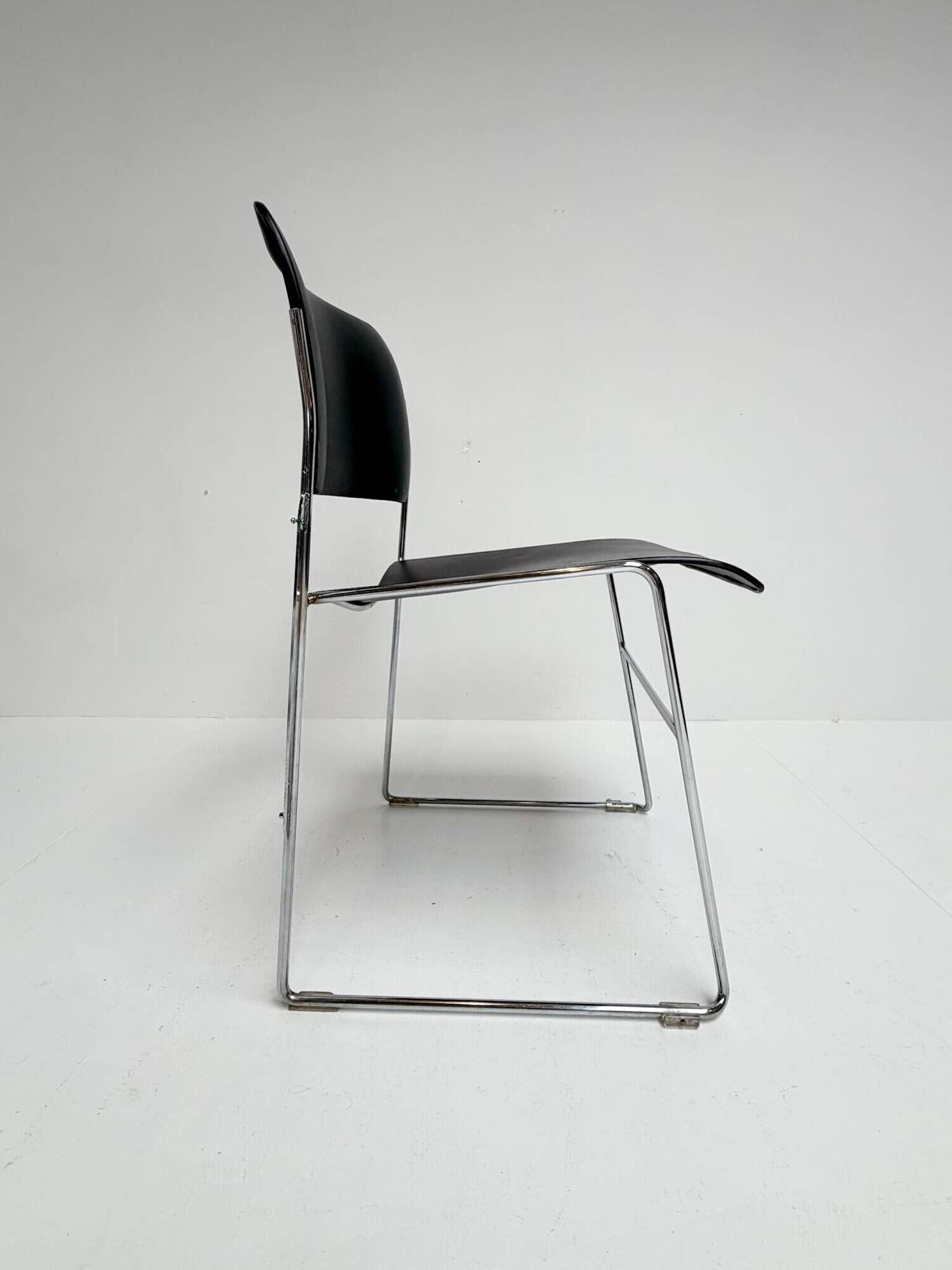 Set of 6 stacking chairs by David Rowland for HOWE, 1968