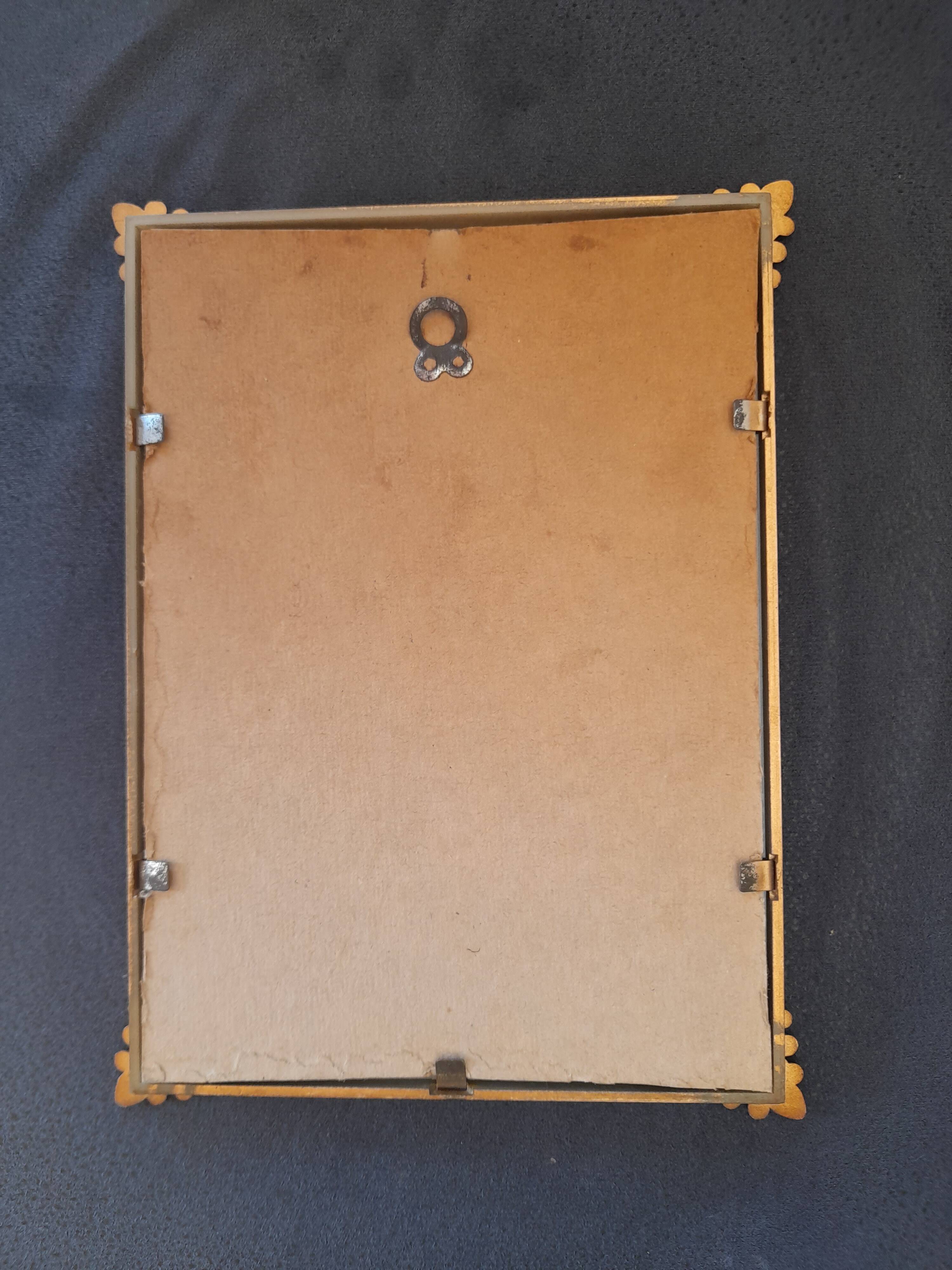 Antique rectangular gilded frame