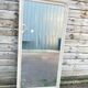 Miroir peint en gris, style Louis Philippe