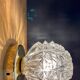 Vintage globe wall lamp, ceiling lamp in molded glass