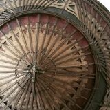 Asian straw and rattan hat