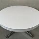 Table basse en formica blanche vintage