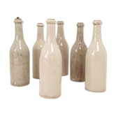 Set of 6 bottles in sandstone