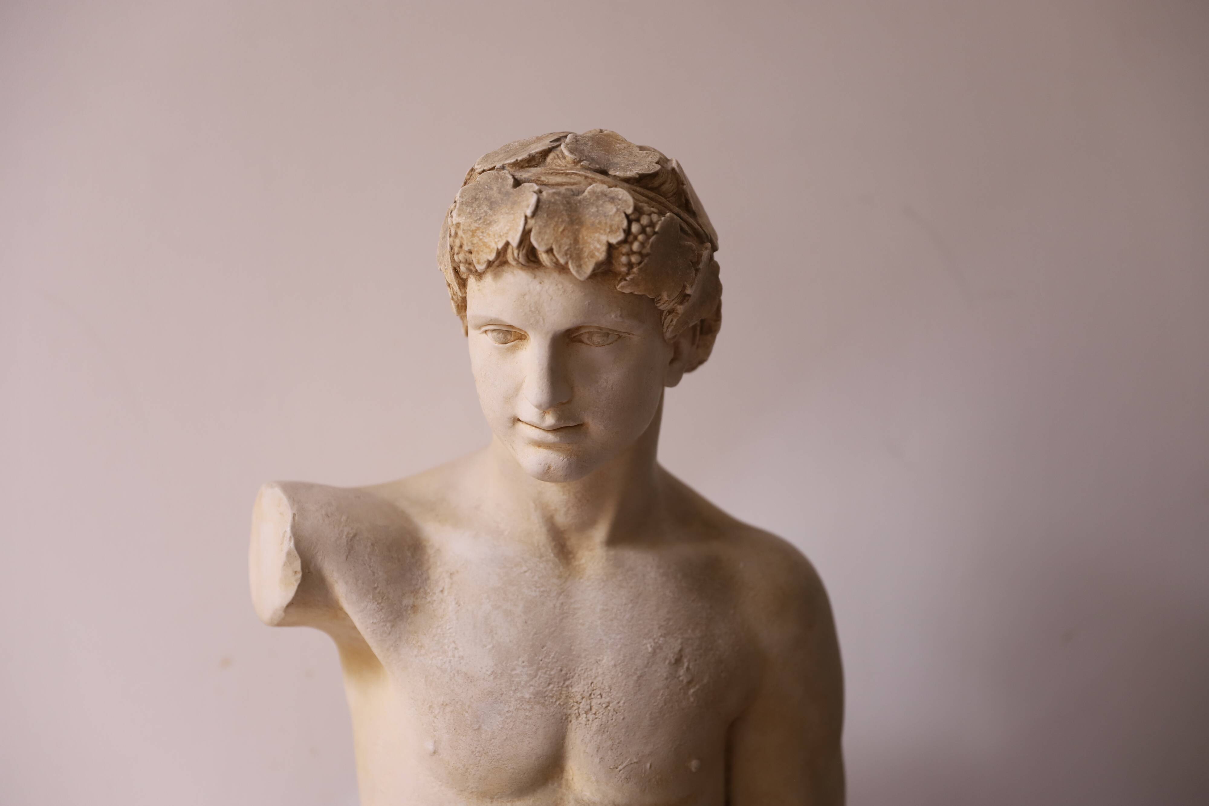 Plaster bust of Apollo