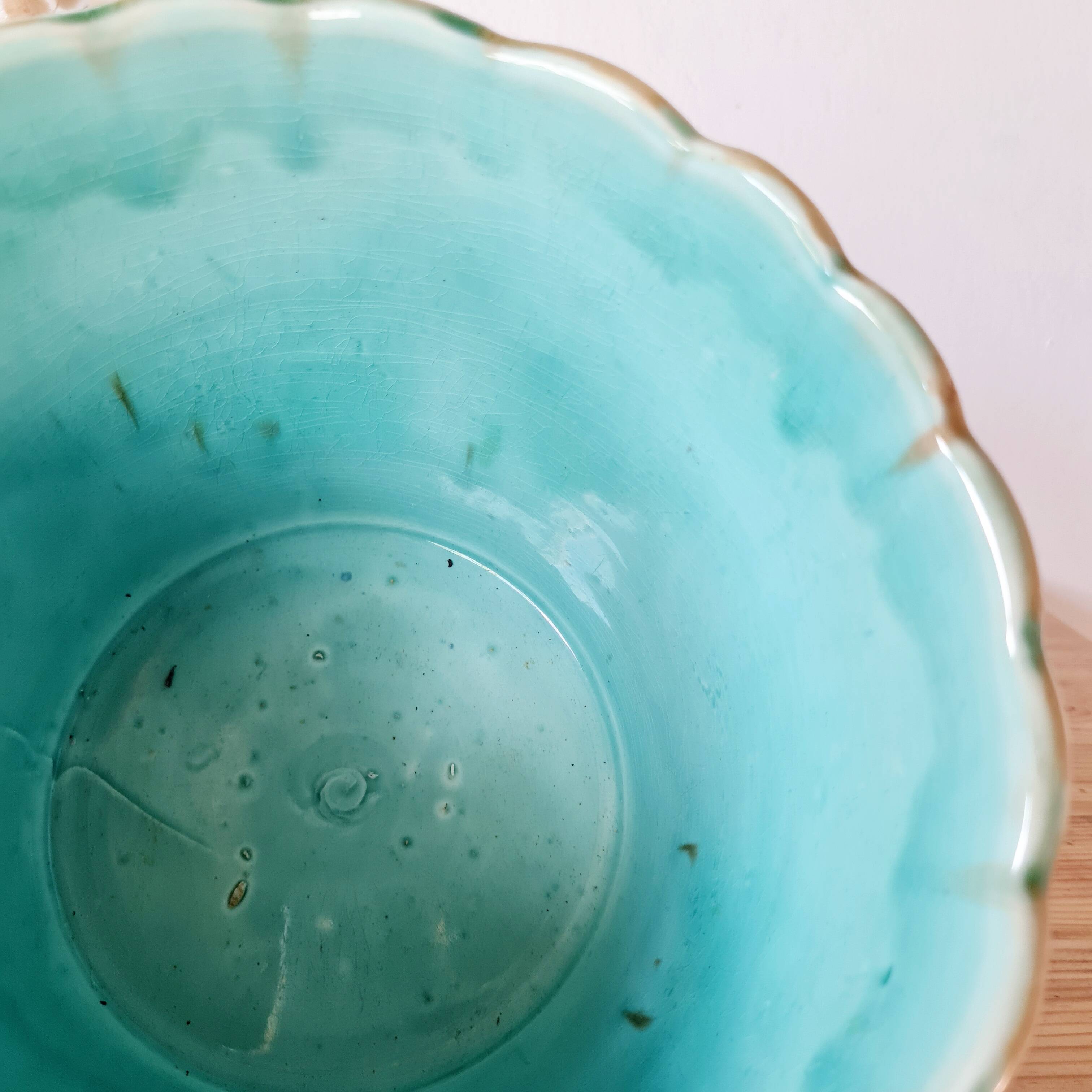 Art Nouveau earthenware cachepot