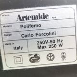 Polifemo flood lamp by Carlo Forcolini for Artemide,1983
