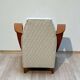 Fauteuil espagnol en hêtre et contreplaqué, années 1990.