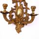 Brass wall lamp from the 1920s, France.