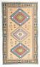 Tapis turc à motif oriental rose moutarde, 135 x 232 cm
