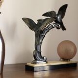 Art-deco lamp Opaline pink Large format