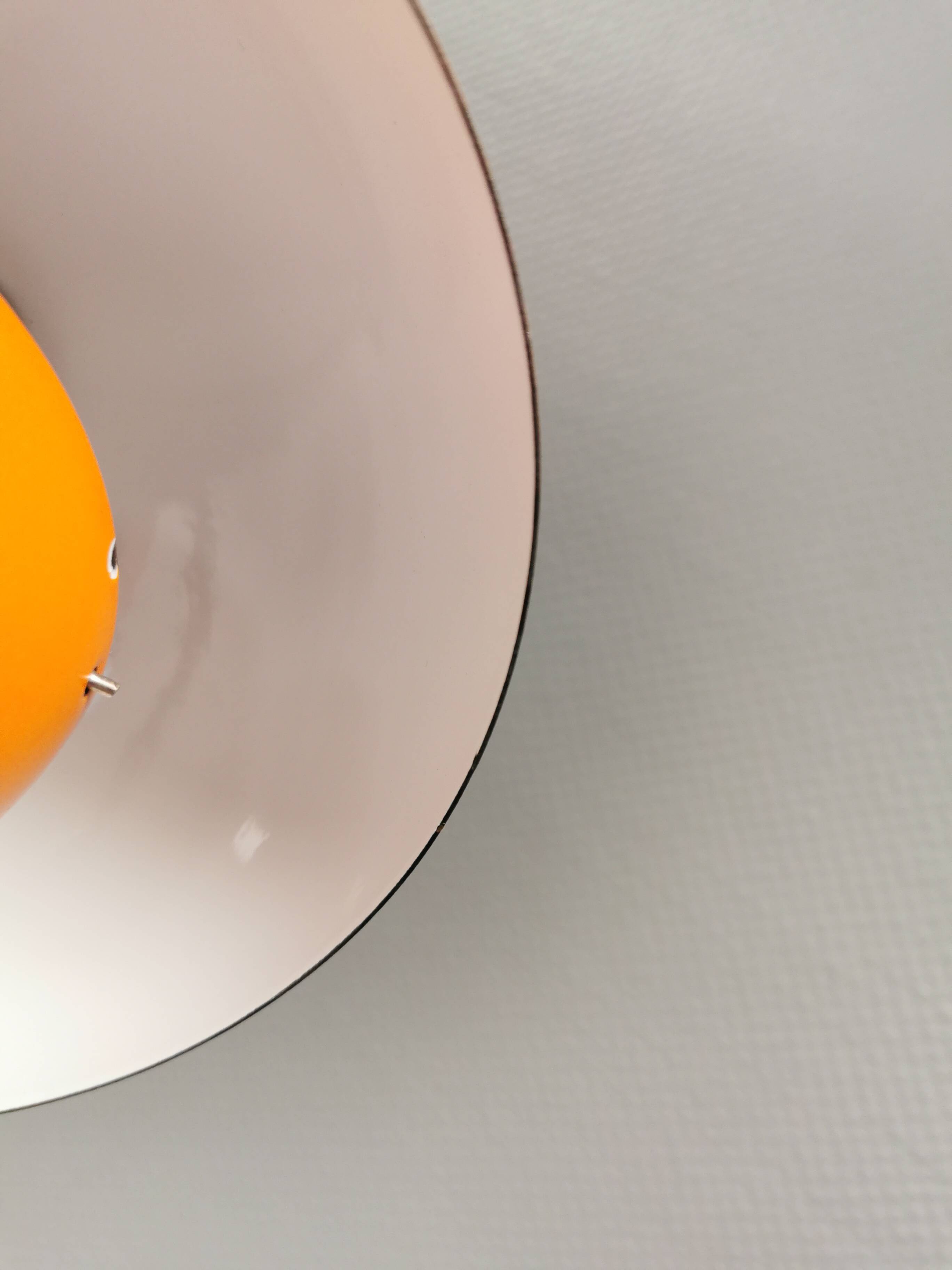 One of the original Flowerpot vp1 enamel lamps, designed by Verner Panton.