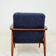 Two Mid Century Armchairs by M. Zieliński, Poland 1960, Navy Tweed