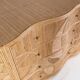 Rattan “leaf” chest of drawers