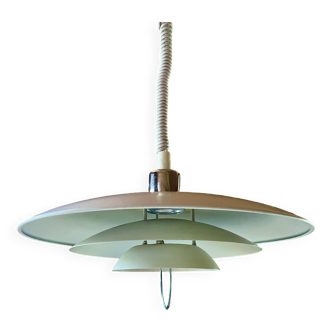 Grand lustre, suspension vintage, Inspiration de " Poul Hennigsen", des année 80