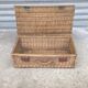 1930s wicker travel suitcase