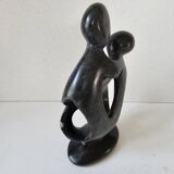 Sculpture en pierre de savon - Famille Parents / enfants design moderne