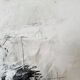 Felix Bachmann, Abstract Composition in Black and White, 2023, Mixed Media on Canvas