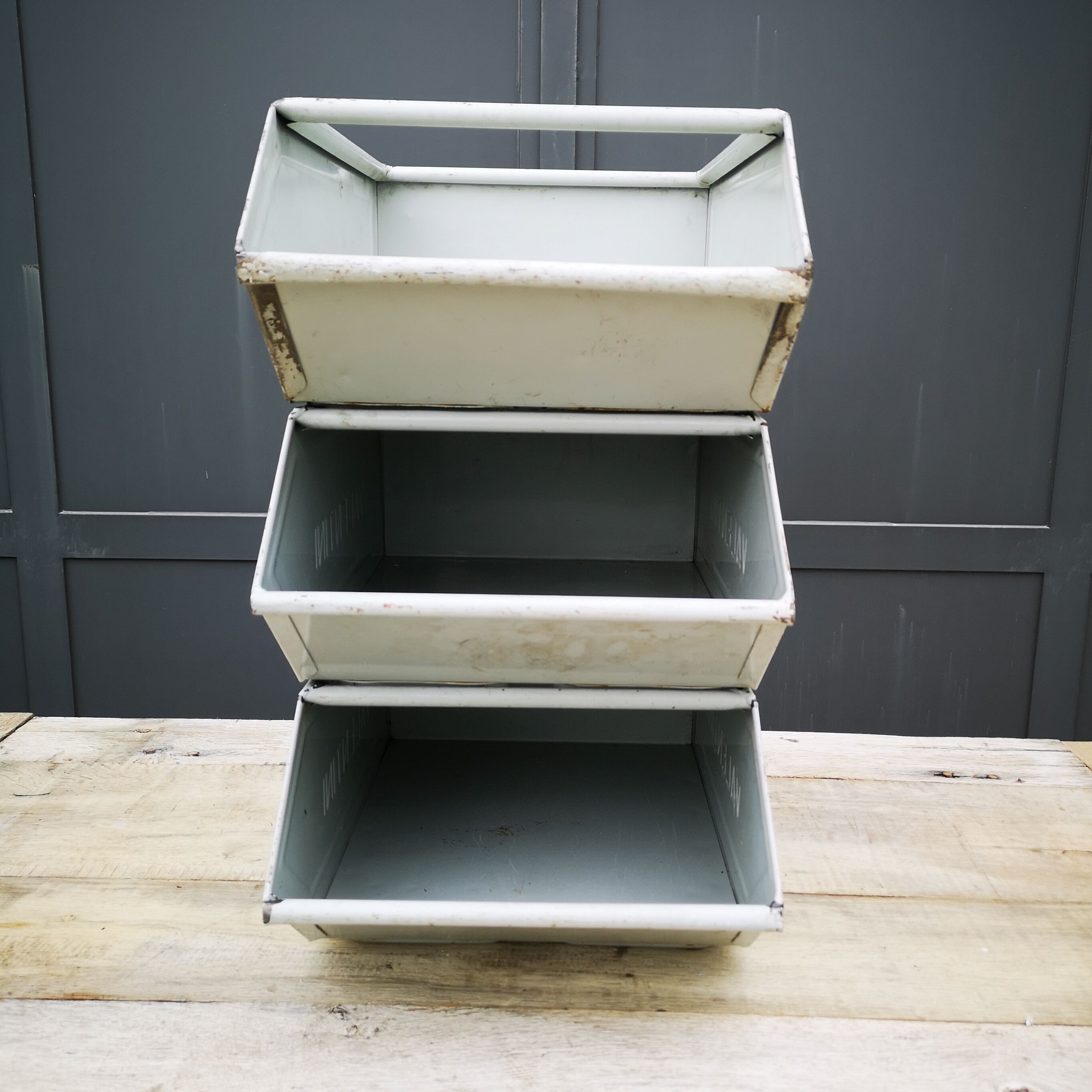 3 vintage Valentini industrial cases