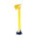 Yellow vase, Murano glass, Italian design, 1970s, made in Italy