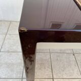 1970s lacquer and leather desk