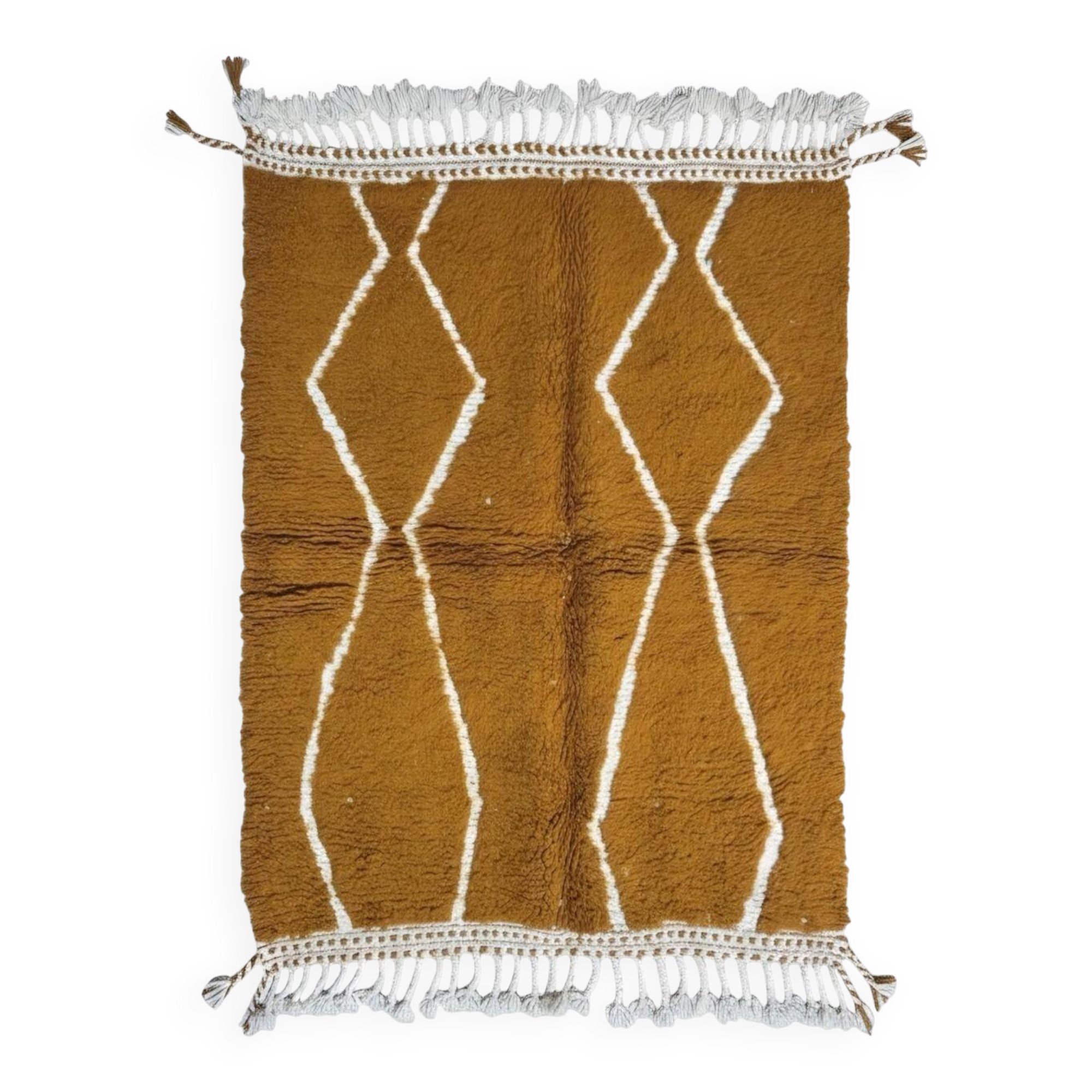 Mustard Yellow Rug - 156 x 125 cm