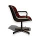 Charles Pollock Executive Chair for Knoll, burgundy leather