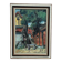 Original oil on panel “Red cottages” by Ingrid Larsblad, vintage & framed 30×40cm