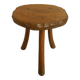 vintage wooden stool brutalist decor plant stand