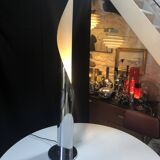 Vintage Floor Lamp • Flame • Stainless Steel • Space Age • 1970