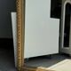 Large gilded mirror with acanthus leaf pediment H150 L98