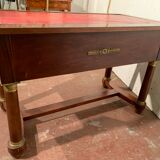 Empire style desk in mahogany and XX century veneer