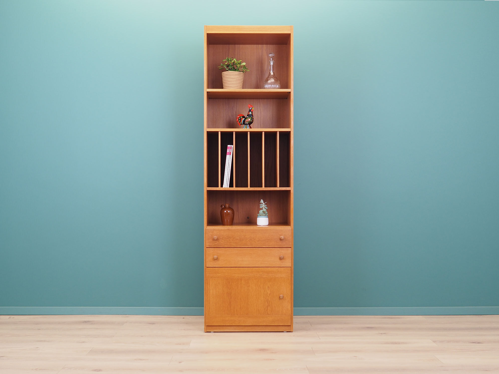 Ash bookcase, Danish design, 1970s, production: Skovby Møbelfabrik