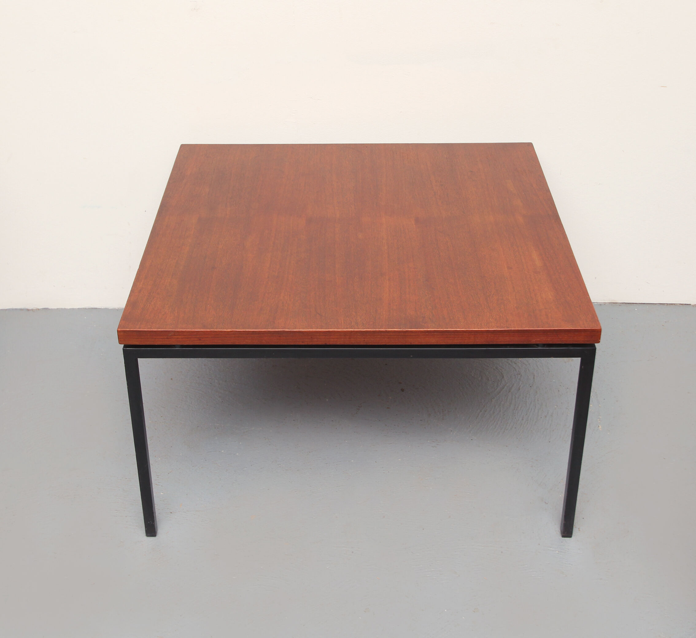 1960s coffee table in teak and metal