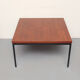 1960s coffee table in teak and metal