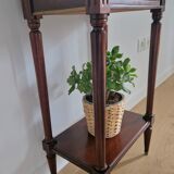 Pedestal table bedside Louis XVI mahogany style