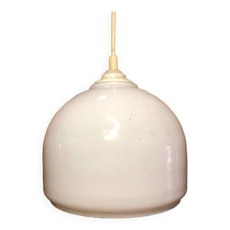 Old vintage white opaline pendant light