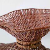 wicker empty pocket basket