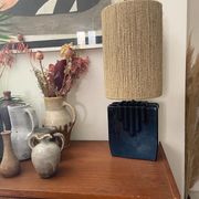 Ceramic lamp and rope 70s