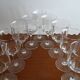 9 Baccarat crystal red wine glasses, Capri model, signed - 15 cm
